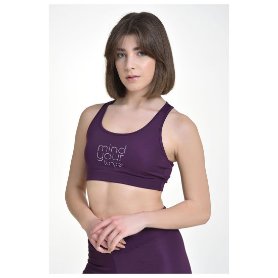 Target Γυναικείο μπουστάκι Scuba & Sheer Fabric Sports Bra "Mind"